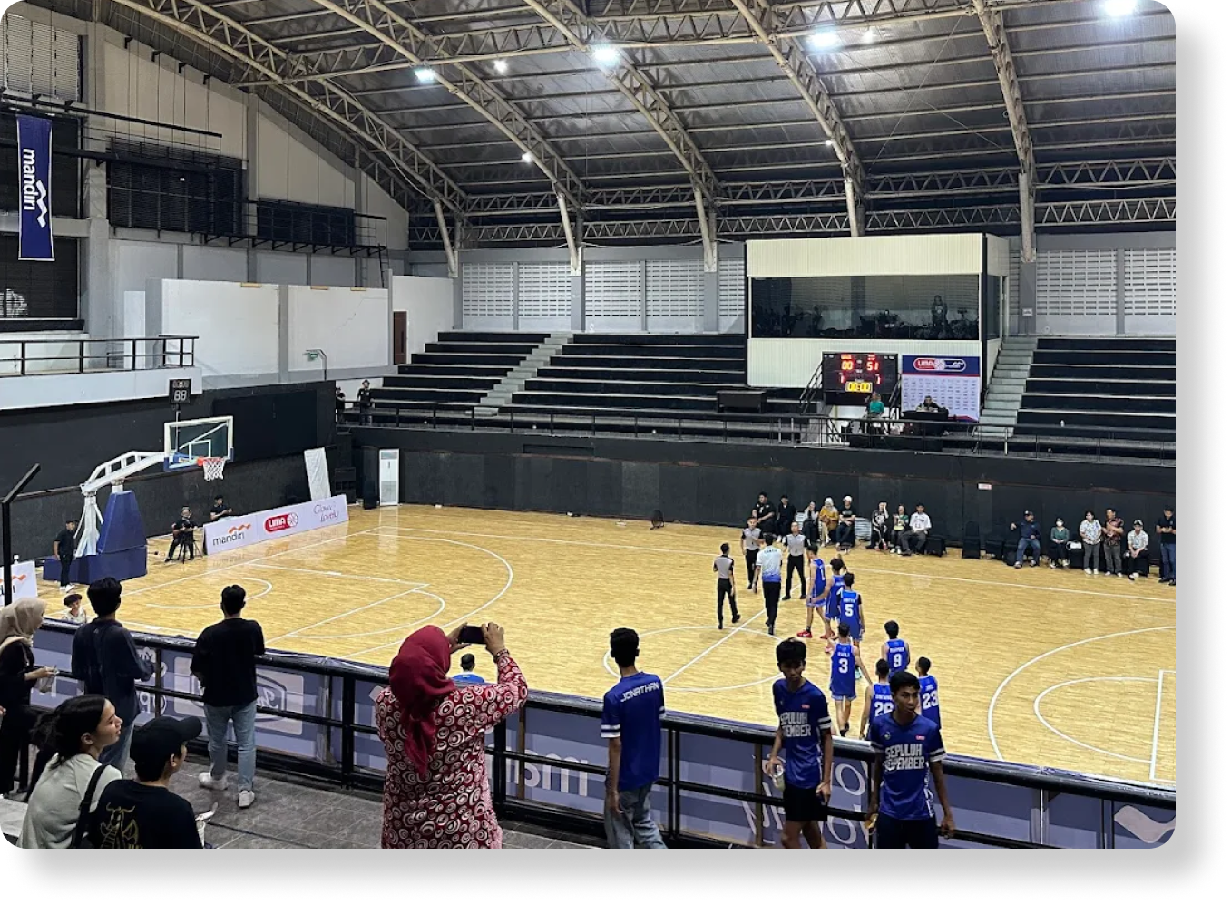 Renovasi Gor Basket Universitas Negeri Surabaya (arsitektur & Mep) — dokumentasi 2