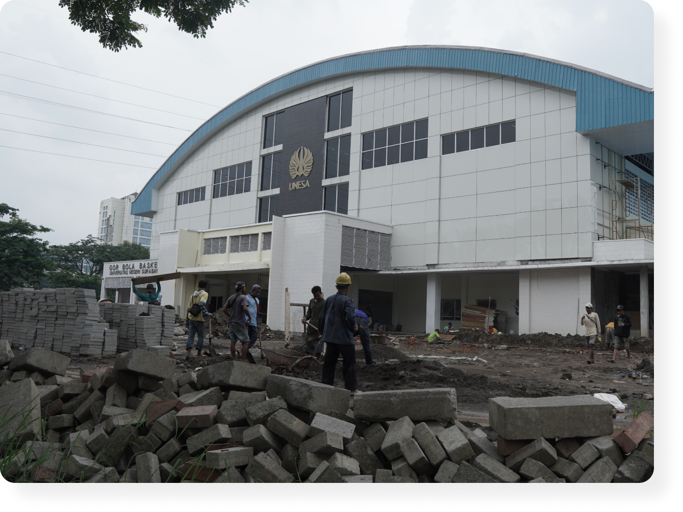 Renovasi Gor Basket Universitas Negeri Surabaya (arsitektur & Mep) — dokumentasi 6